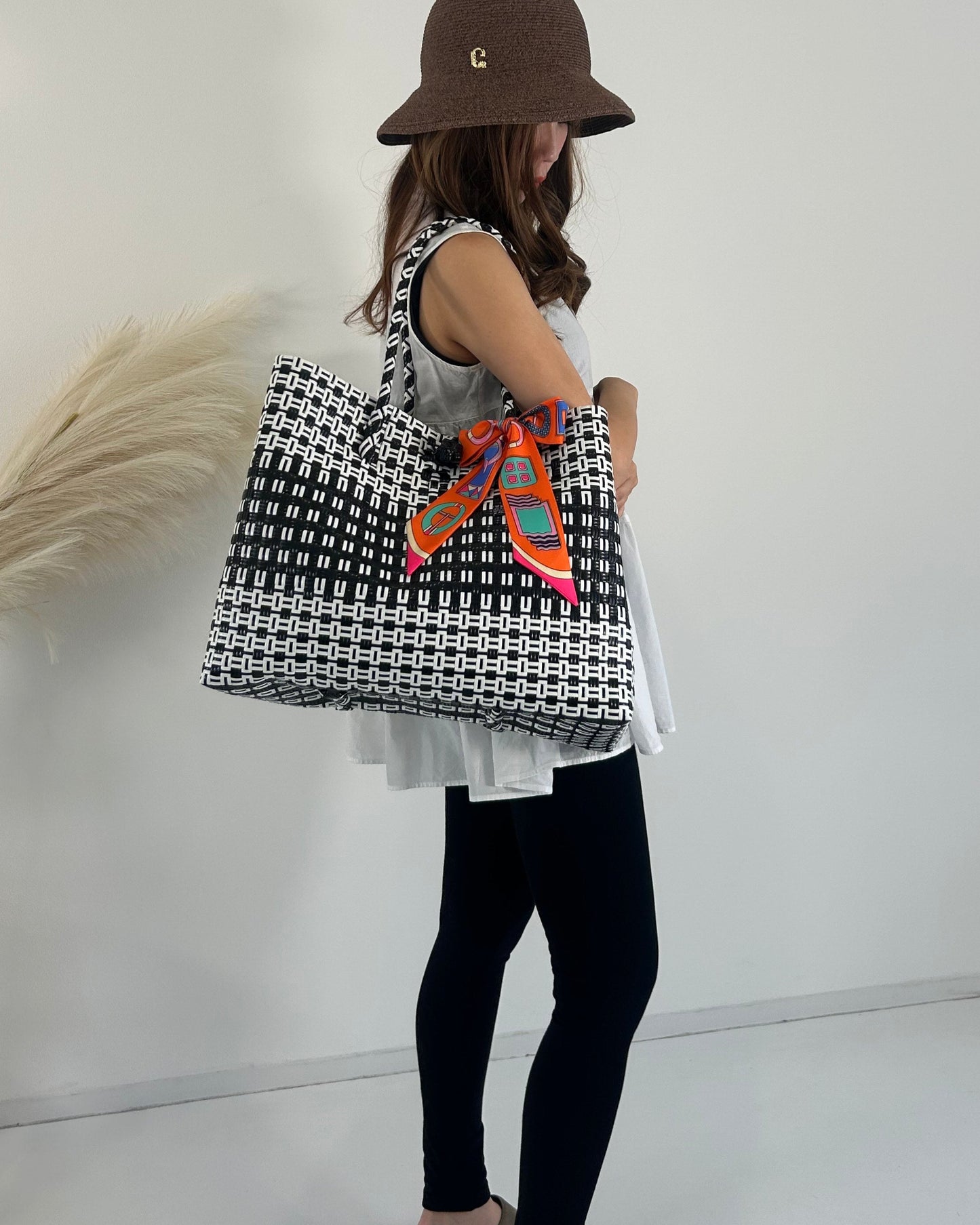 プラカゴバッグ XL 《スカーフセット》Yin Yang