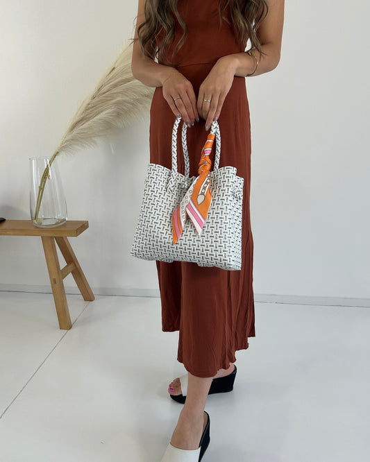 プラカゴバッグ S 《スカーフセット》ギャラクシーホワイト