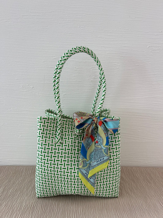 プラカゴバッグ M 《スカーフセット》カクタスグリーン