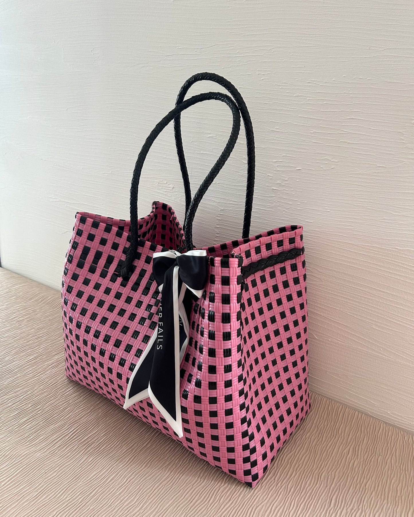 プラカゴバッグ XL 《スカーフセット》ココピンク