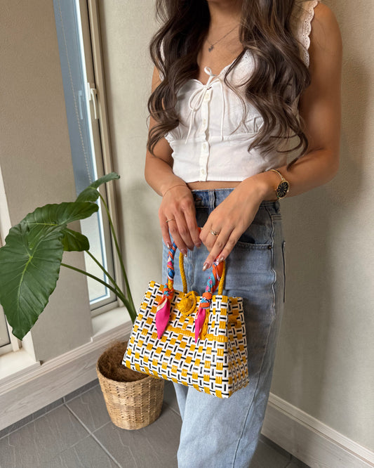 プラカゴバッグ XS 《スカーフセット》サンフラワーイエロー