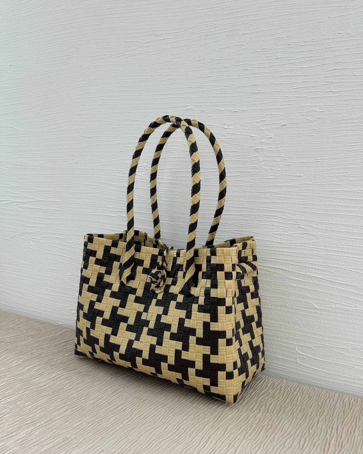 NEW プラカゴバッグ　M横長　チドリブラウン