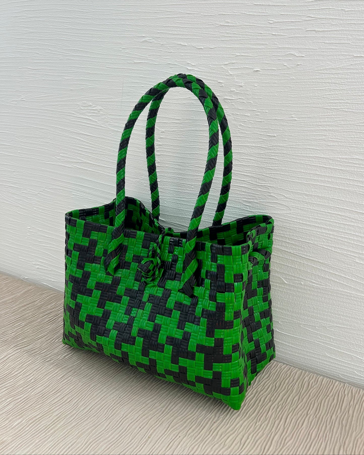 NEW プラカゴバッグ　M横長　チドリグリーン